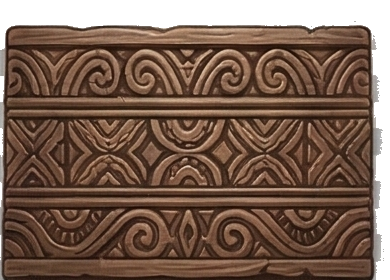 Carved wooden artifact